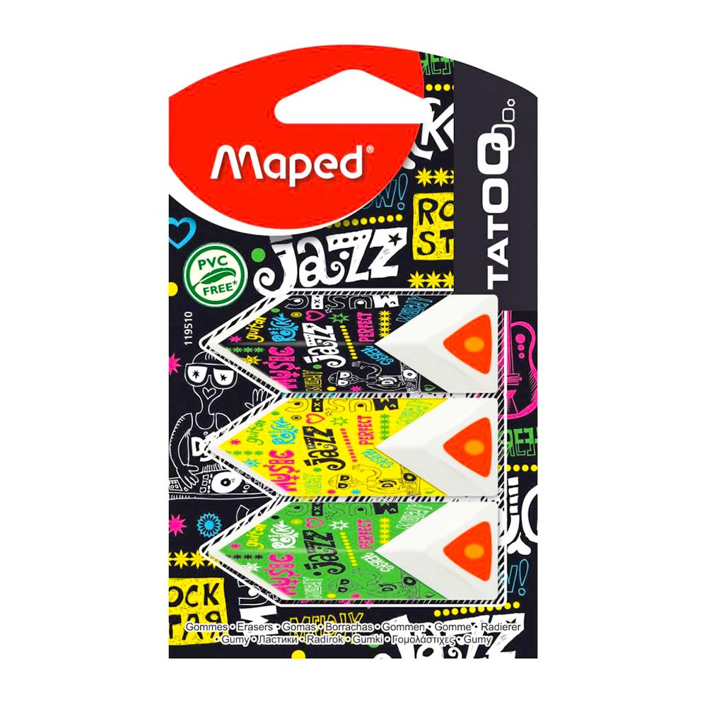 Borrador Maped Piramides Tatto - Surtido