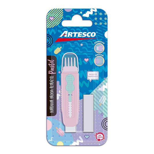 Borrador Retráctil Artesco Con Repuesto
