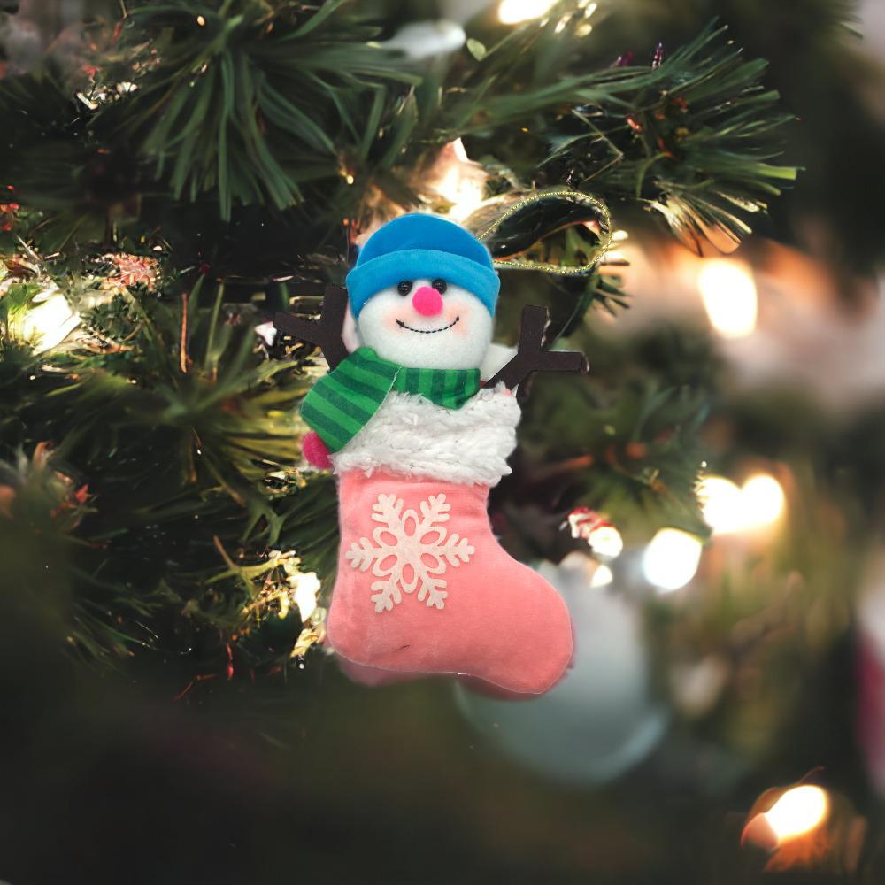 Bota Navideña Hombre Nieve 20Cm