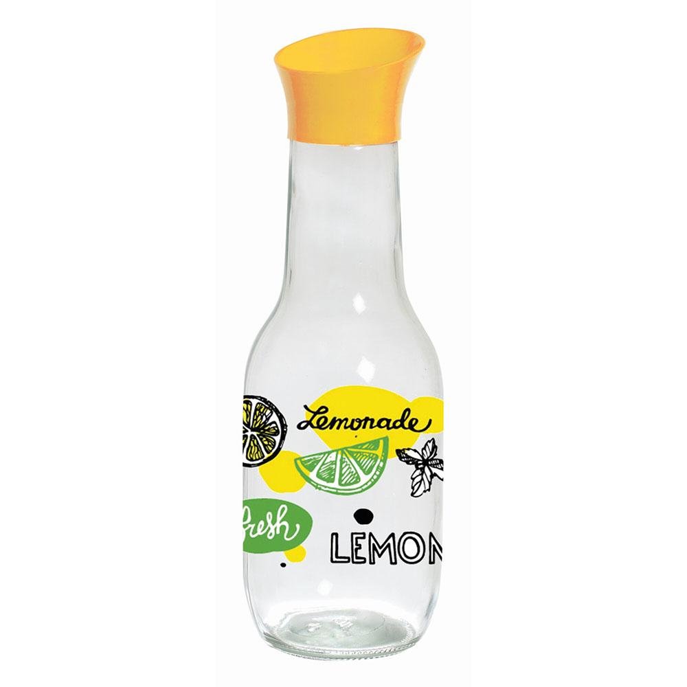 Botella de Vidrio Herevin Estampada 1 L