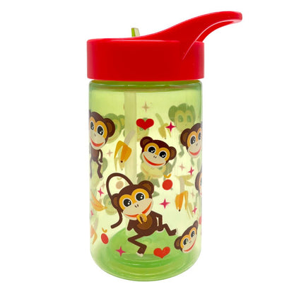 Botella Plástica 430 CC Infantil Monkey - Herevin - Titan.com.pa - 8699038068452