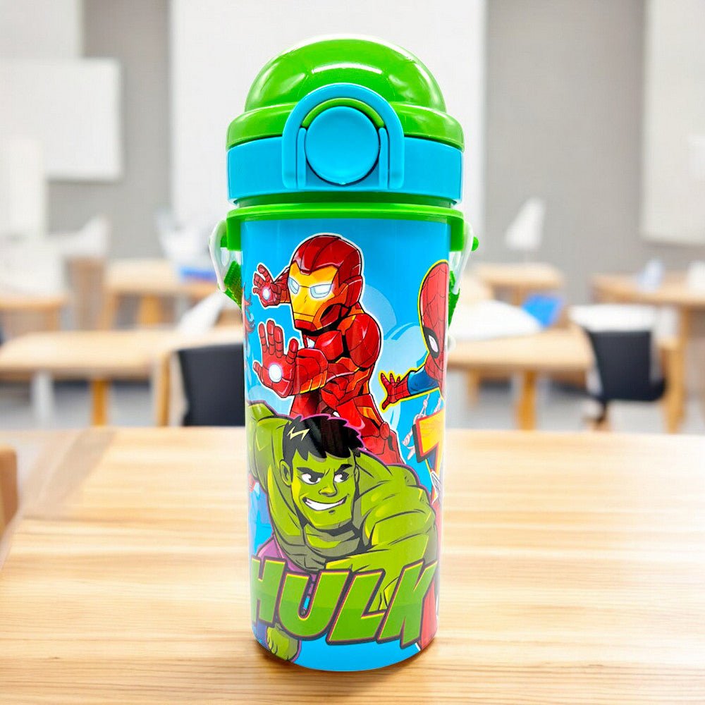 Botella Plástica 500 ML Avengers Carrizo - Avengers - Titan.com.pa - 7450122086070