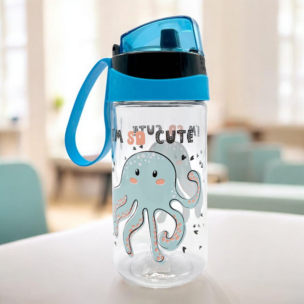 Botella Plástica 520 CC Infantil I´m So Cute/Pulpo - Herevin - Titan.com.pa - 8699038101104