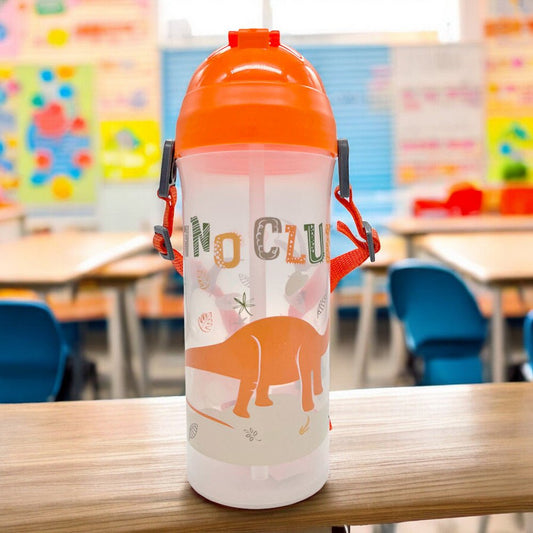 Botella Plástica C/Carrizo 610 CC Dino Club - Herevin - Titan.com.pa - 8699038101494