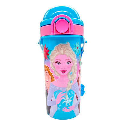 Botella Plástica Frozen de 500ml Con Carrizo - Frozen - Titan.com.pa - 7450122086025