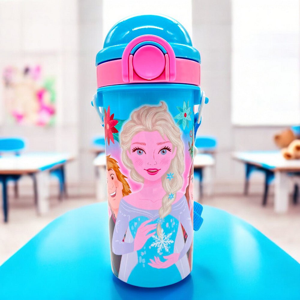Botella Plástica Frozen de 500ml Con Carrizo - Frozen - Titan.com.pa - 7450122086025