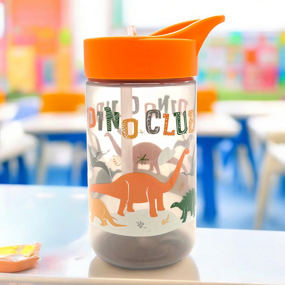 Botella Plástica Infantil Dino Club - Herevin - Titan.com.pa - 8699038107373