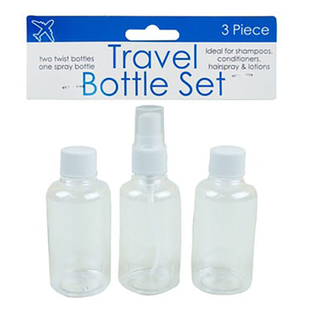 Botellas de Plástico Set de 3 Piezas