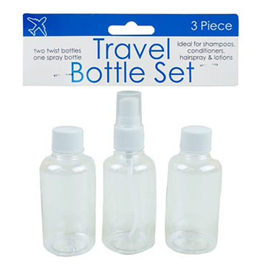 Botellas de Plástico Set de 3 Piezas