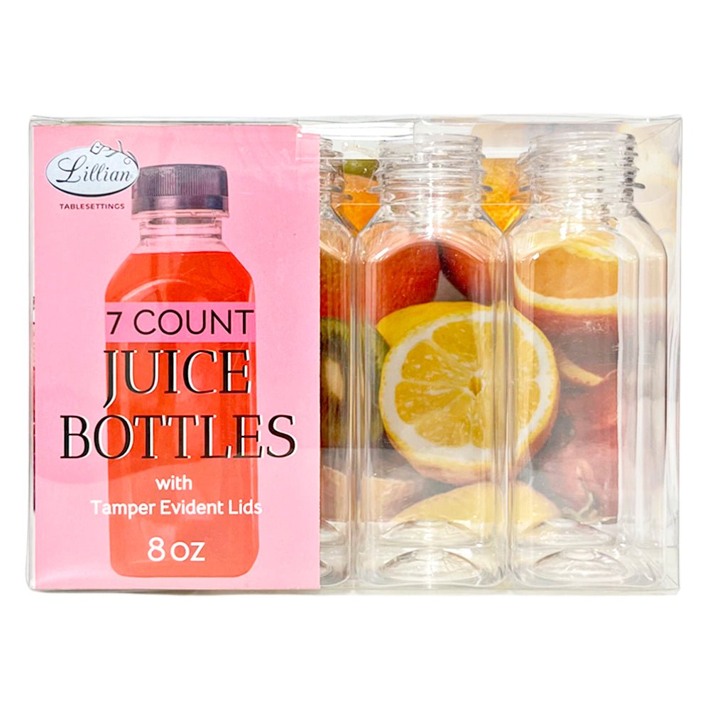 Botellas Plásticas / Lillian / Para Jugo / 7 Piezas / 8 oz - Lillian - Titan.com.pa - 763615300209