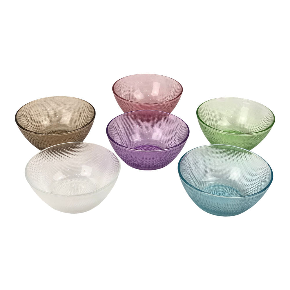 Bowl Daily Usa de Vidrio 6 piezas