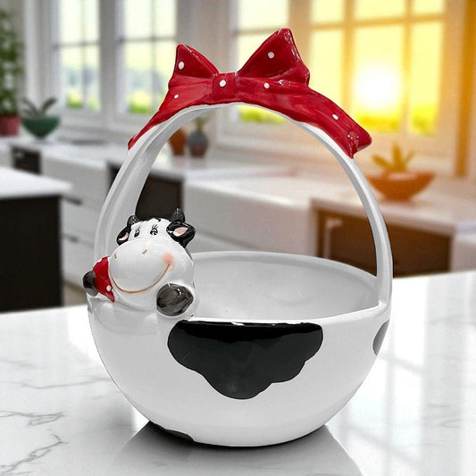 Bowl De Cerámica Diseño De Vaca - 26 California - Titan.com.pa - 073297789835