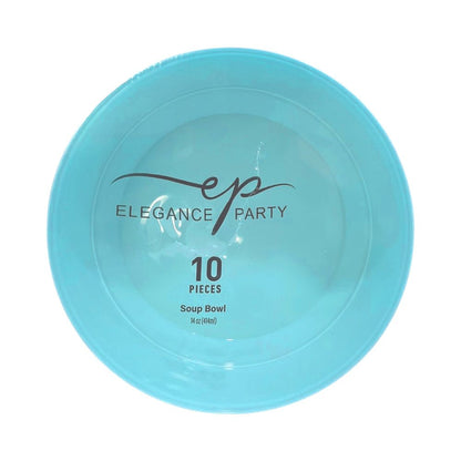 Bowl / Elegance Party / 14 oz / Mint & Silver / 10 Piezas - Elegance Party - Titan.com.pa - 191554363335