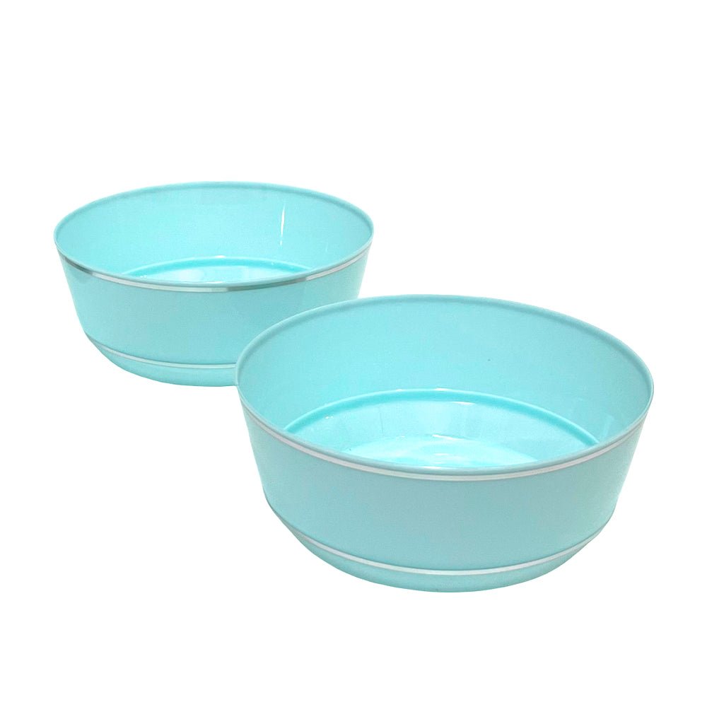 Bowl / Elegance Party / 14 oz / Mint & Silver / 10 Piezas - Elegance Party - Titan.com.pa - 191554363335