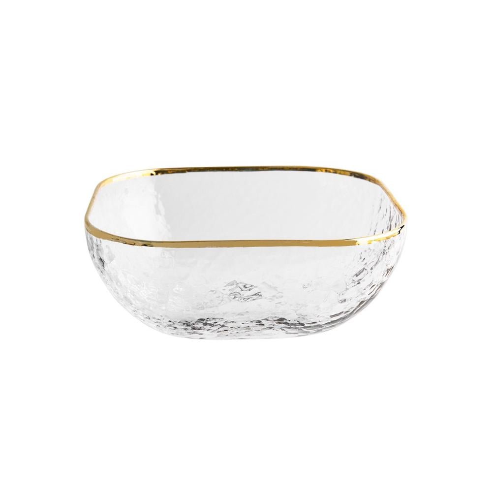 Bowl Kennedy Home 12 Oz Vidrio Borde Dorado