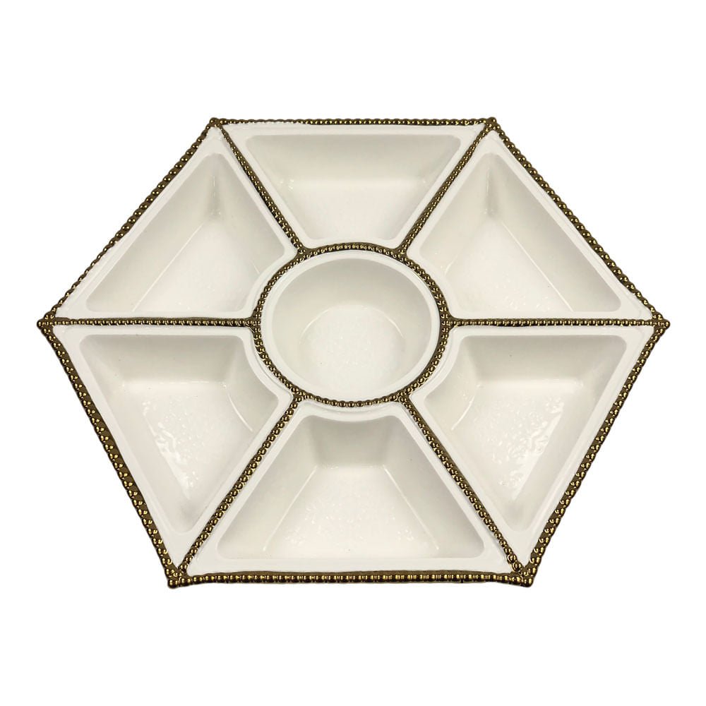 Bowl Para Dip Home Elegance de 7 Divisiones 43 cm x 36.5 cm
