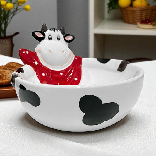 Bowl P/Servir De Cerámica Diseño De Vaca - 26 California - Titan.com.pa - 073297789743