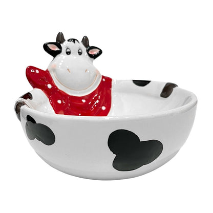 Bowl P/Servir De Cerámica Diseño De Vaca - 26 California - Titan.com.pa - 073297789743