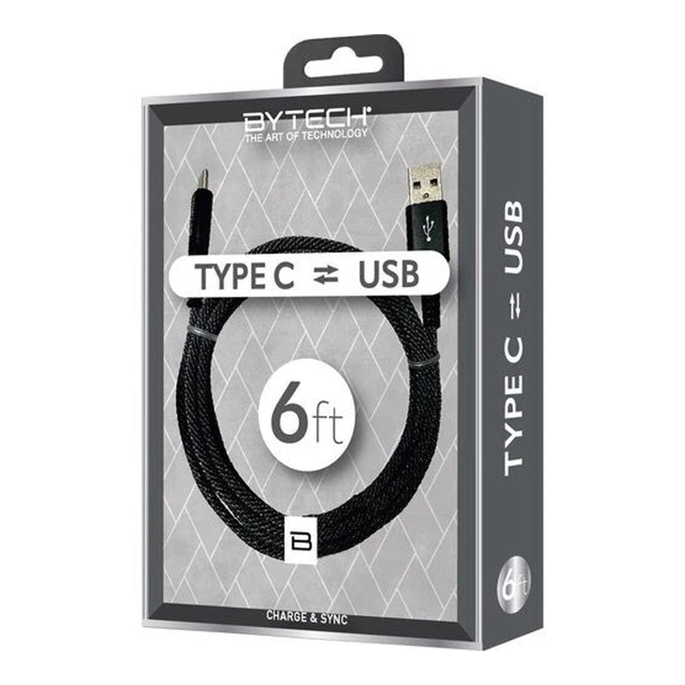 Cable Cargador USB Tipo C 6 Pies By Tech Negro - BY TECH - 11057534