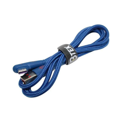 Cable Trenzado Btek Usb - C de 1 Metro - Azul Marino - BTEK - Titan.com.pa - 7452105560058
