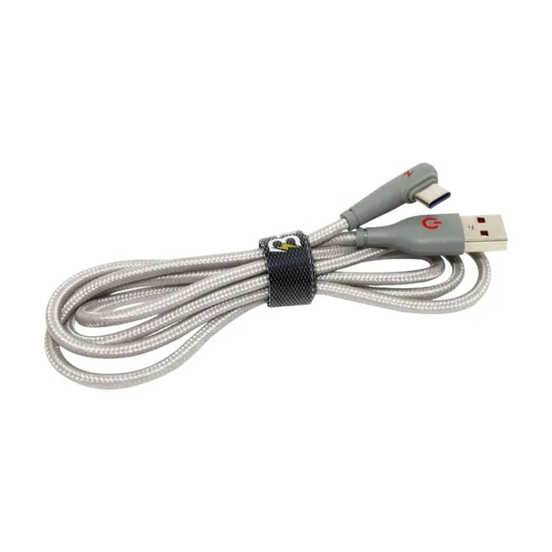 Cable Trenzado Btek Usb - C de 1 Metro - Gris - BTEK - Titan.com.pa - 7452105560065