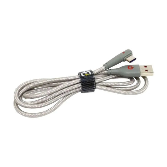 Cable Trenzado Btek Usb - C de 1 Metro - Gris - BTEK - Titan.com.pa - 7452105560065