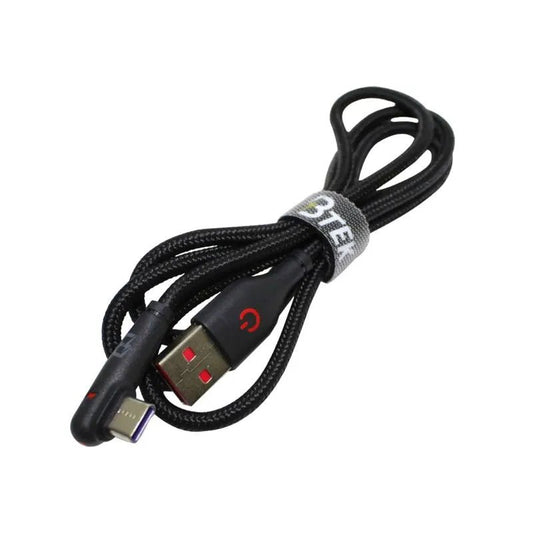 Cable Trenzado Btek Usb - C de 1 Metro - Negro - BTEK - Titan.com.pa - 7452105560041