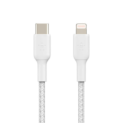 Cable Trenzado Usb - C Belkin Lightning BoostCharge / 1M / Blanco - Belkin - Titan.com.pa - 745883788439