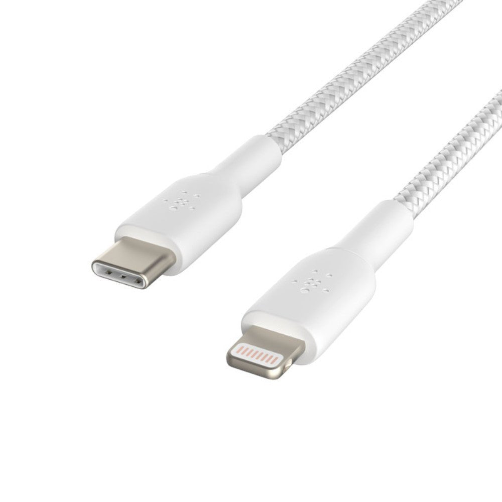 Cable Trenzado Usb - C Belkin Lightning BoostCharge / 1M / Blanco - Belkin - Titan.com.pa - 745883788439