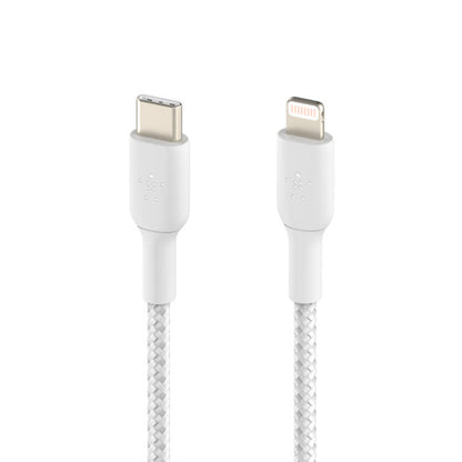 Cable Trenzado Usb - C Belkin Lightning BoostCharge / 1M / Blanco - Belkin - Titan.com.pa - 745883788439