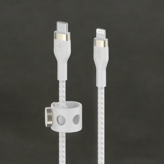 Cable Usb - C Belkin Conector Lightning 3Mt / Blanco - Belkin - Titan.com.pa - 745883832583
