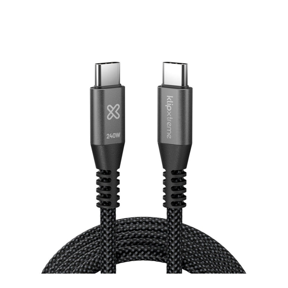 Cable USB-C Klip Xtreme Trenzado 240W 480 Mbps 6 Pies - KLIP XTREME - 11184998
