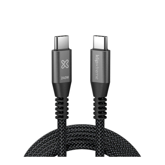 Cable USB-C Klip Xtreme Trenzado 240W 480 Mbps 6 Pies - KLIP XTREME - 11184998