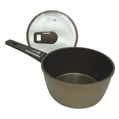 Cacerola 18 CM Antiadherente Con Tapa De Vidrio Kitchen Star - Home Elegance - Home Elegance - Titan.com.pa - 6974898476909