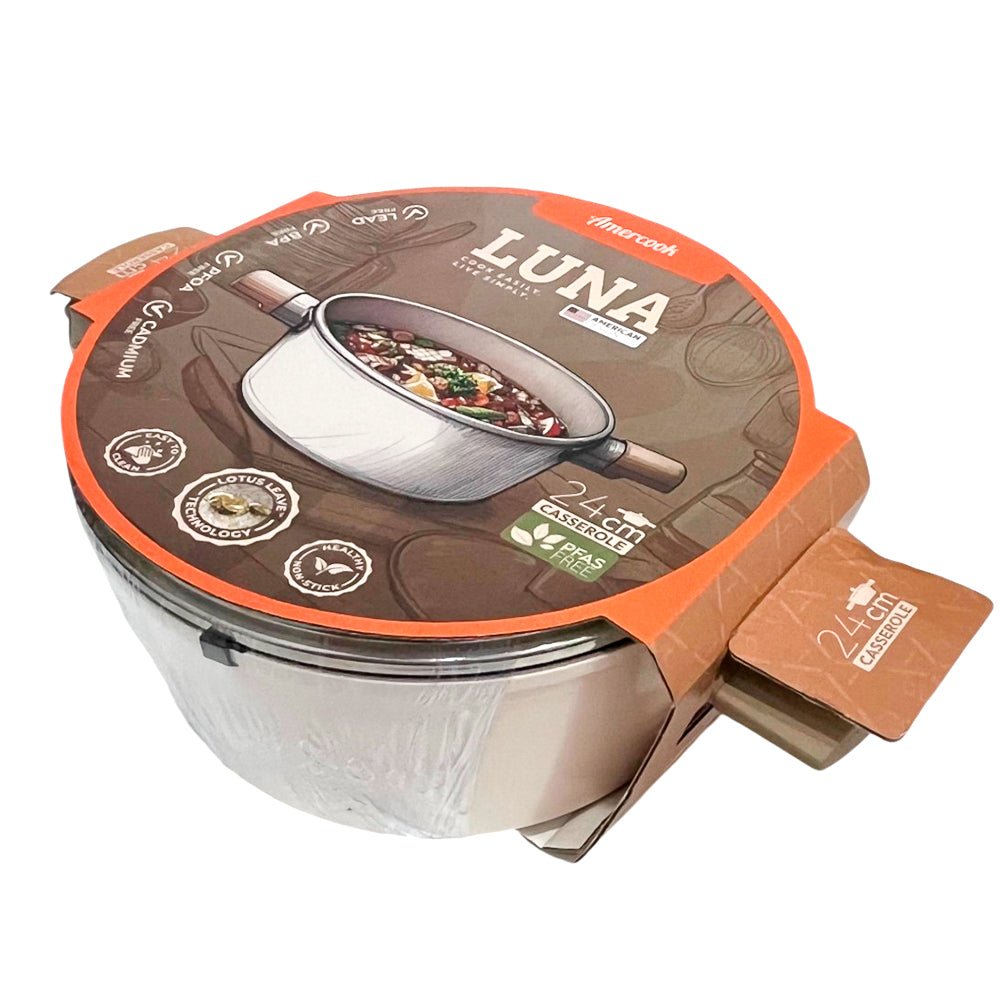 Cacerola 24 CM Antiadherente Amercook Luna - Home Elegance - Home Elegance - Titan.com.pa - 2150111713844