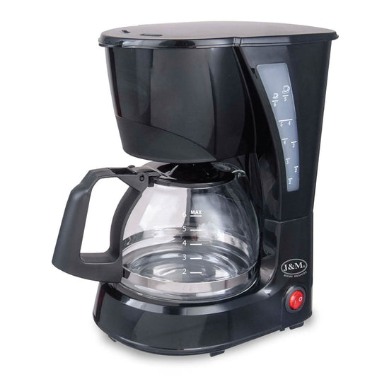 Cafetera J & M de 6 Tazas Negro