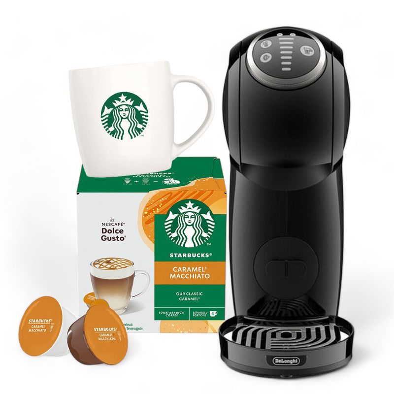 Cafetera Nescafe Genio S Plus - Negra + 8 Caja de Cápsulas Starbucks Gratis - Nescafe - Titan.com.pa - 8445290353177