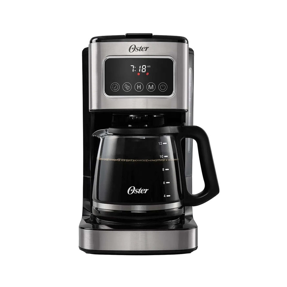 Cafetera Oster Programable de 12 Tazas Panel Táctil Jarra Vidrio - OSTER - 11183923