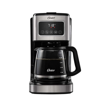 Cafetera Oster Programable de 12 Tazas Panel Táctil Jarra Vidrio - OSTER - 11183923