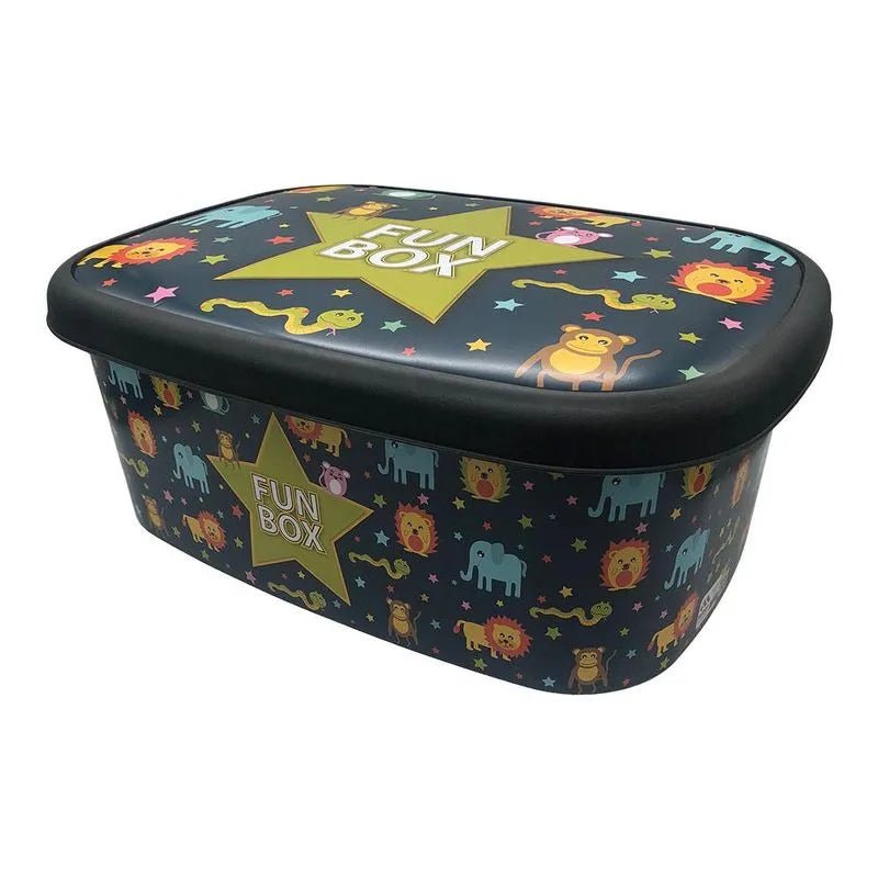 Caja Multiuso 18Lt Plástica Estampada Surtido - Mizan Plastic - Titan.com.pa - 8699015412001