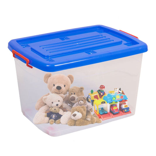 Caja Multiuso Plapasa Con Tapa Plastico 27 cm x 39 cm x 29 cm