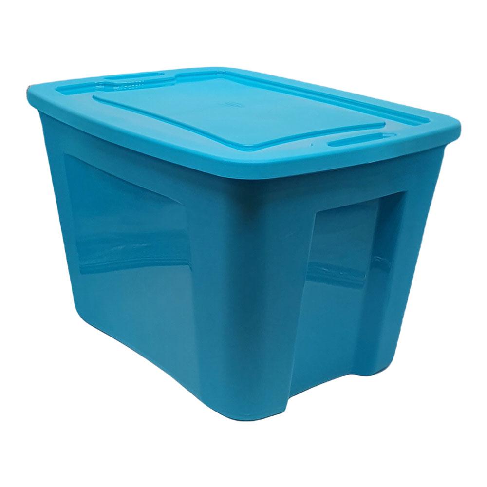 Caja Multiuso Plástica Polinplast de 18 Galones Turquesa