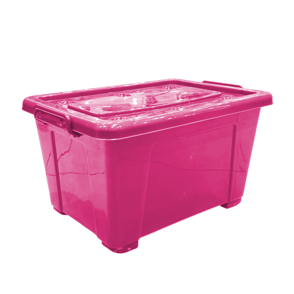 Caja Plástica 50Lt Color Solido / Surtido - Home Elegance - Titan.com.pa - 2100000701407