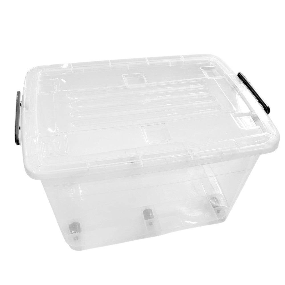 Caja Plástica Home Elegance de 75 Litros / Trasparente / Multiuso - Home Elegance - Titan.com.pa - 6290000135305
