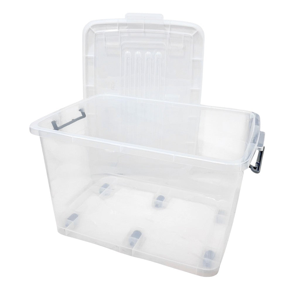 Caja Plástica Home Elegance de 75 Litros / Trasparente / Multiuso - Home Elegance - Titan.com.pa - 6290000135305