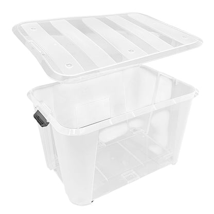 Caja Plástica Multiuso Home Elegance / 90 Litros / Clear - Home Elegance - Titan.com.pa - 2100001716103