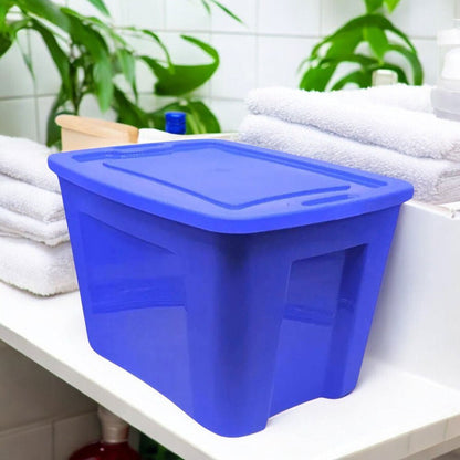 Caja Plástica Multiusos Polinplast de 10 Galones - Azul - Polinplast - Titan.com.pa - 2100000985340