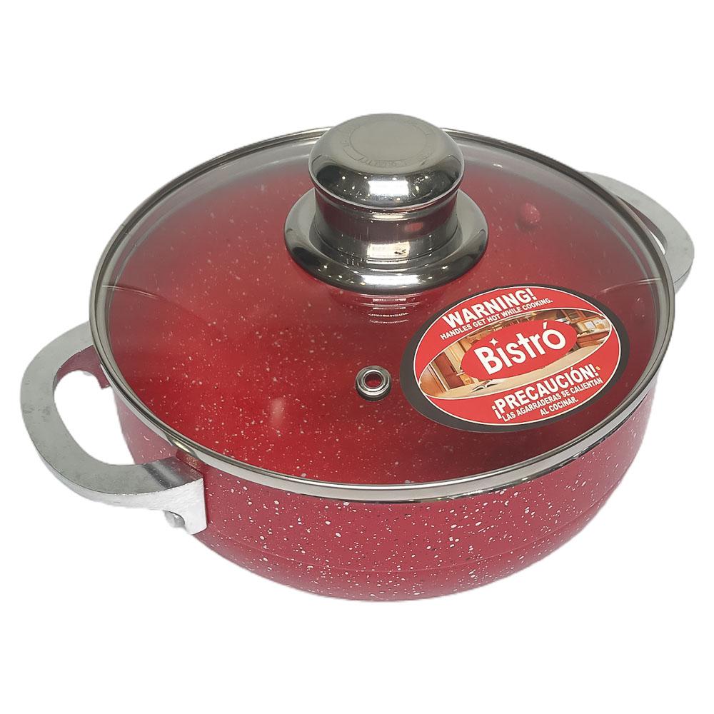 Caldero de Aluminio Bistró con Tapa 20 cm x 7.5 cm