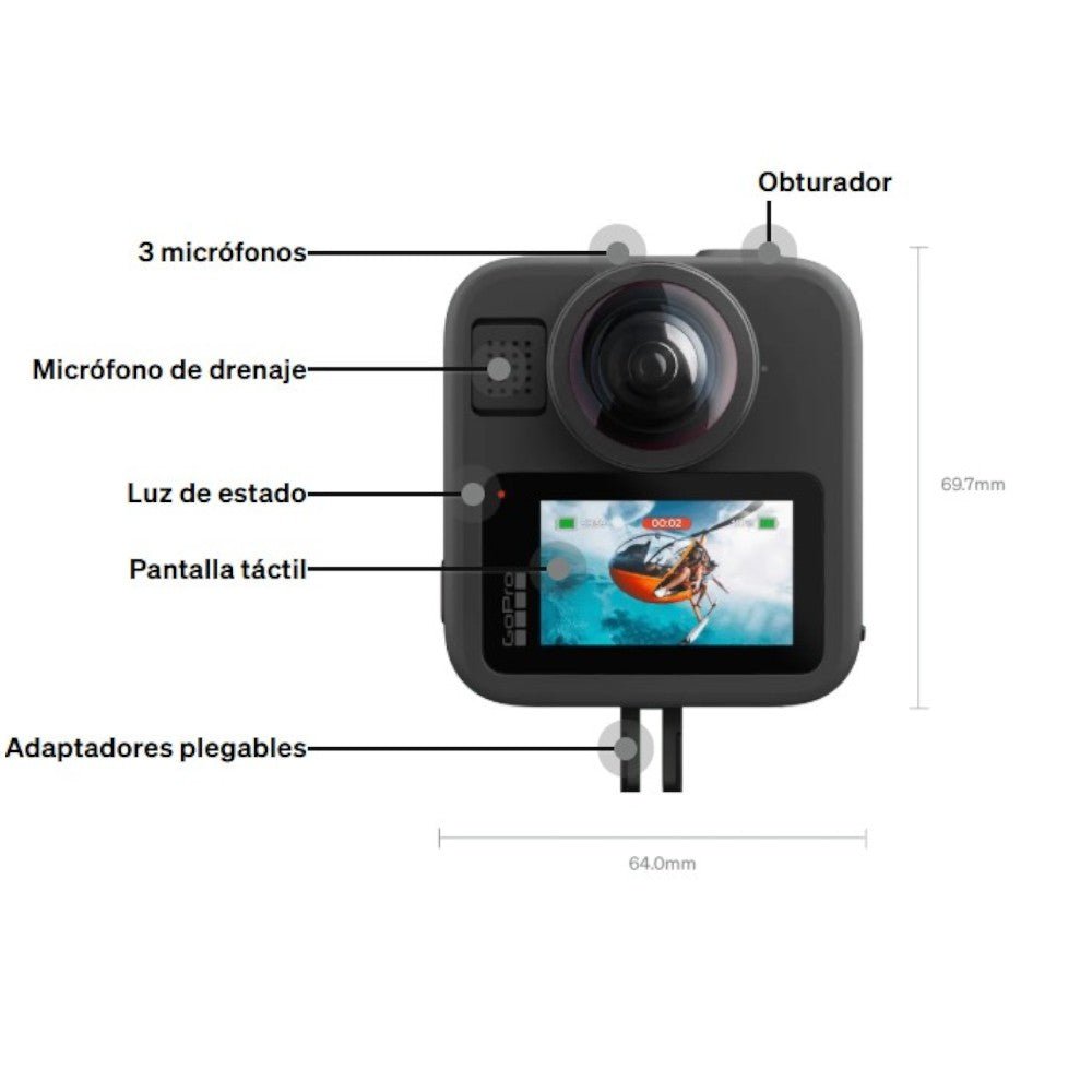 Cámara de Acción GoPro Max2 / Sumergible - GoPro - Titan.com.pa - 810116384174