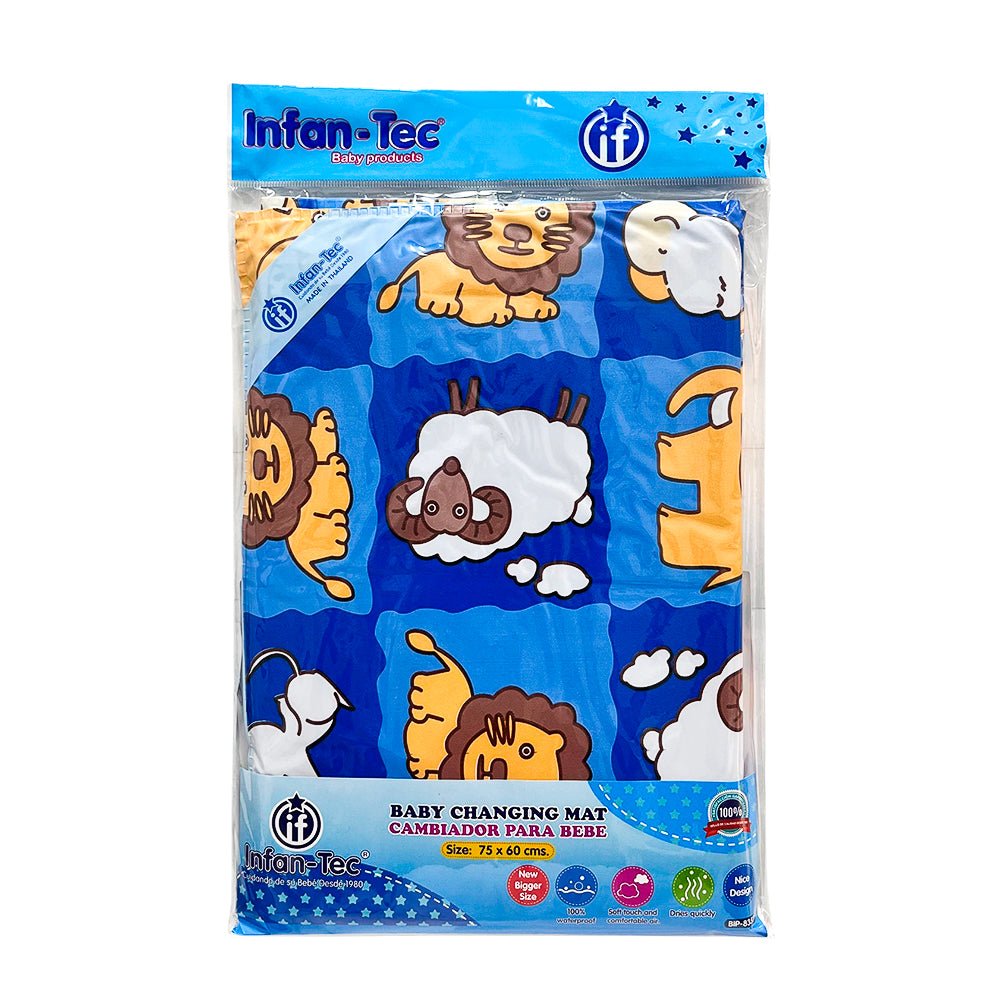 Cambiador Impermeable Para Bebé Infan-Tec / 75 cm x 65 cm / Surtido - Infan-Tec - Titan.com.pa - 7453095647668
